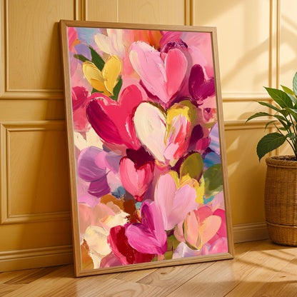 Abstract Heart Wall Art Print II Soluna Soul