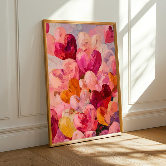 Abstract Heart Wall Art Print I Soluna Soul