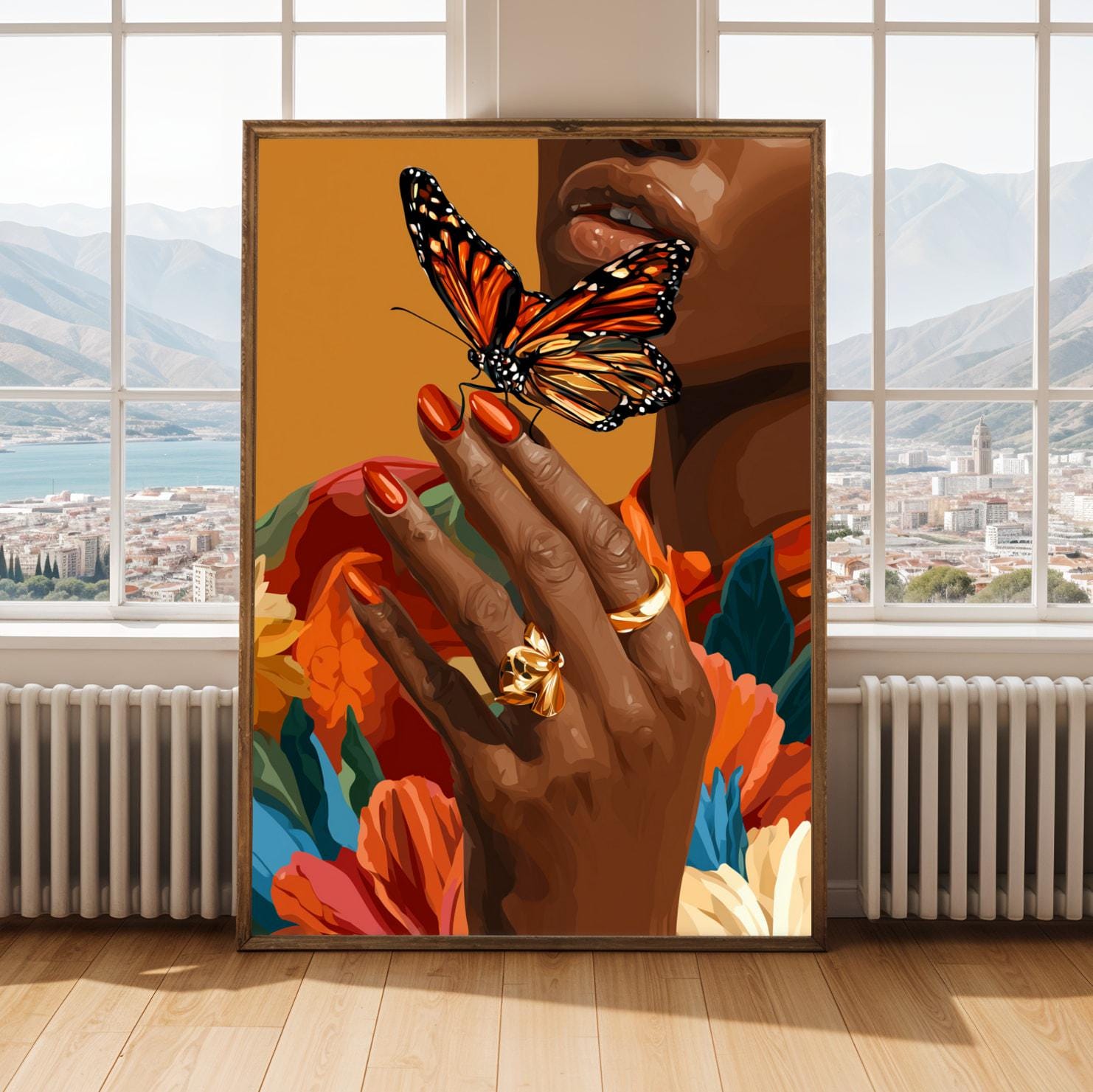 Butterfly on Hand Art Print II Soluna Soul