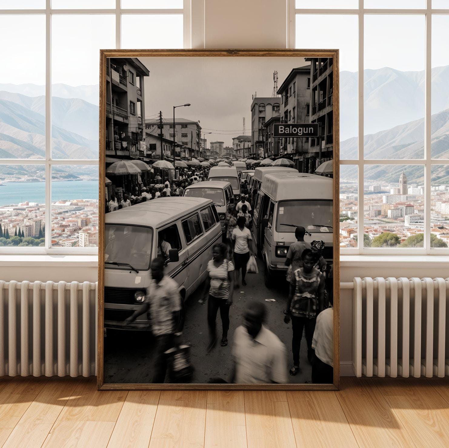 Balogun Market Lagos Wall Art Print Soluna Soul