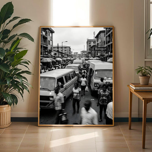 Balogun Market Lagos Wall Art Print Soluna Soul