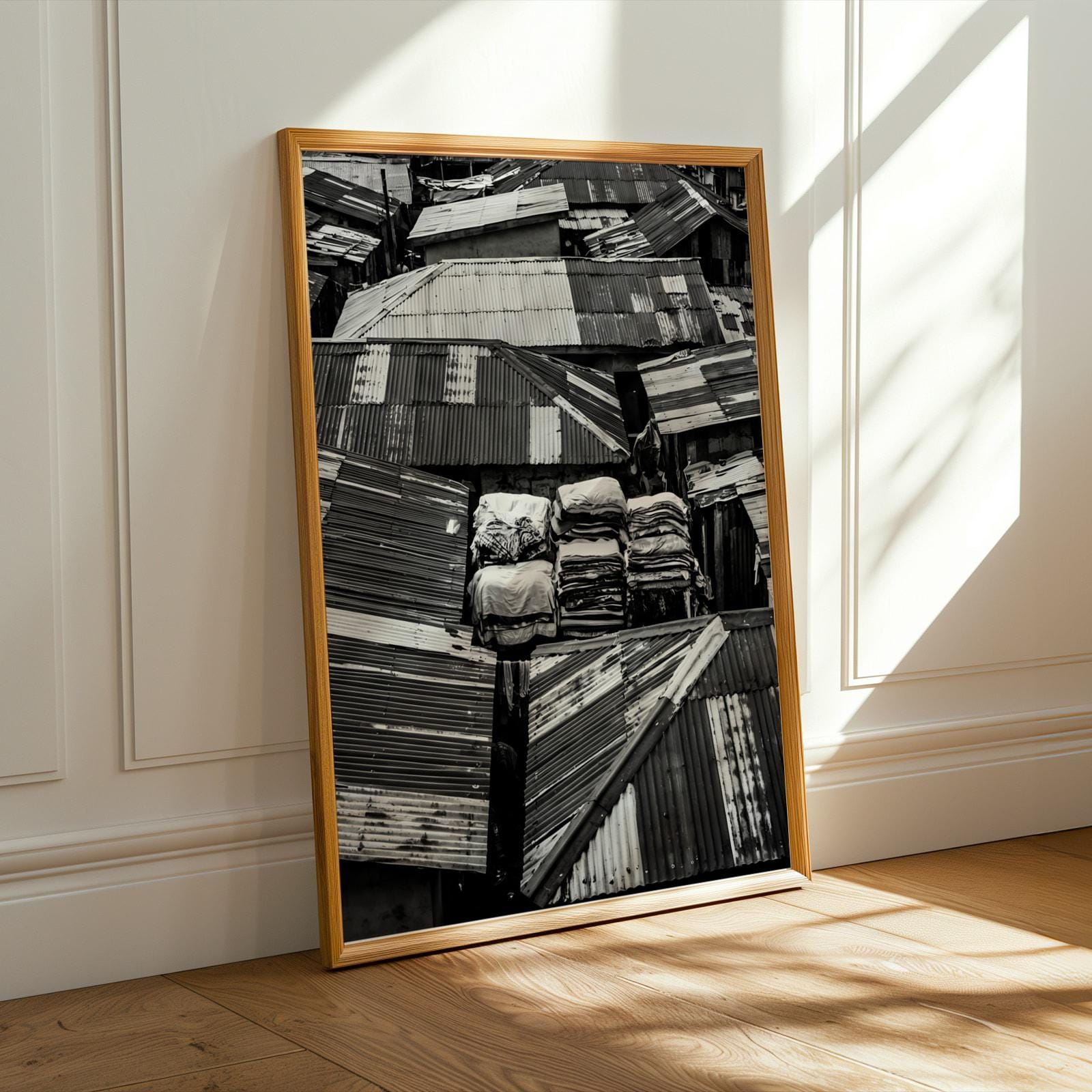 Balogun Market Rooftops Wall Art Print Soluna Soul