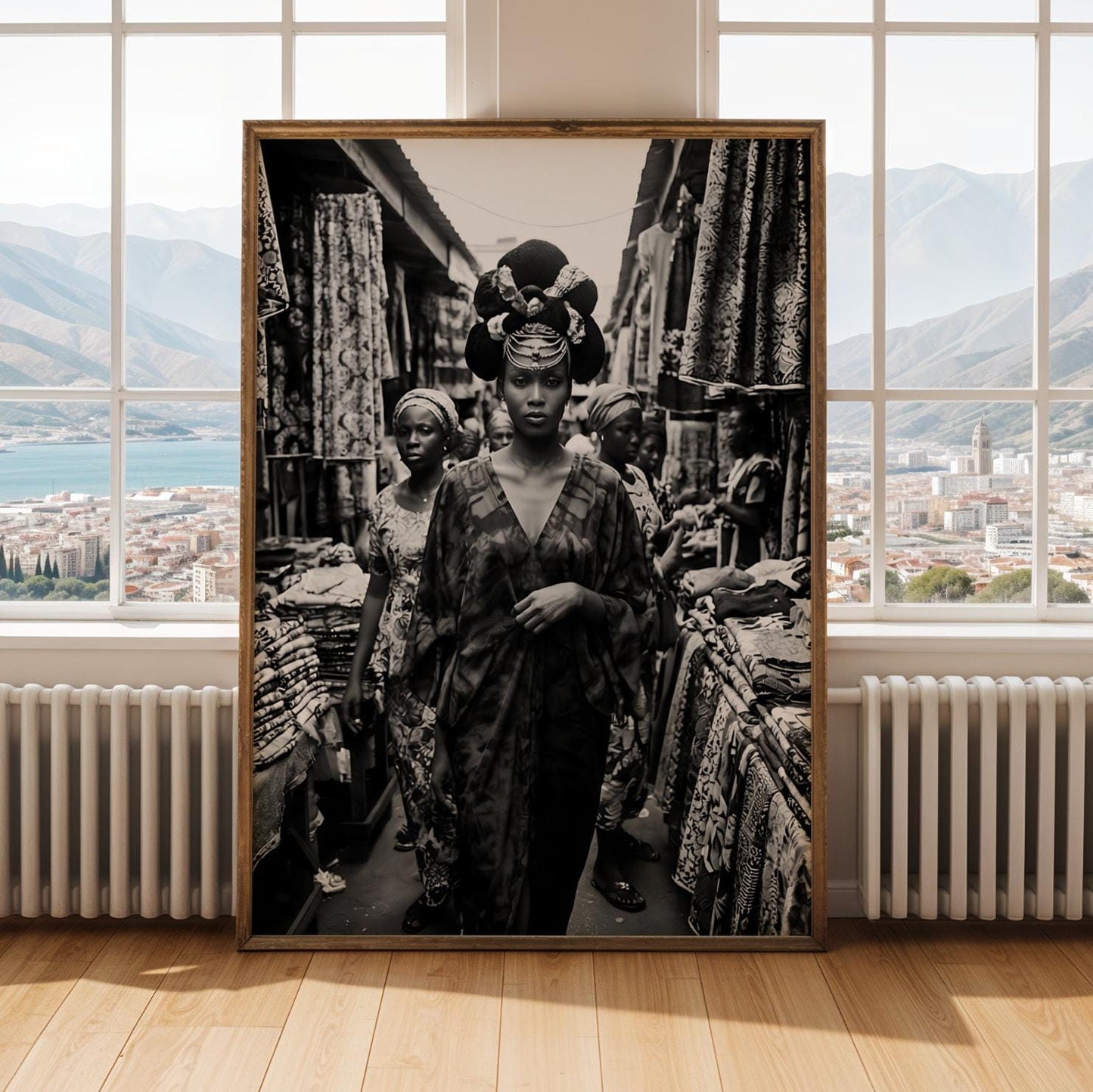 Nigerian Market Poster Wall Art Print Soluna Soul