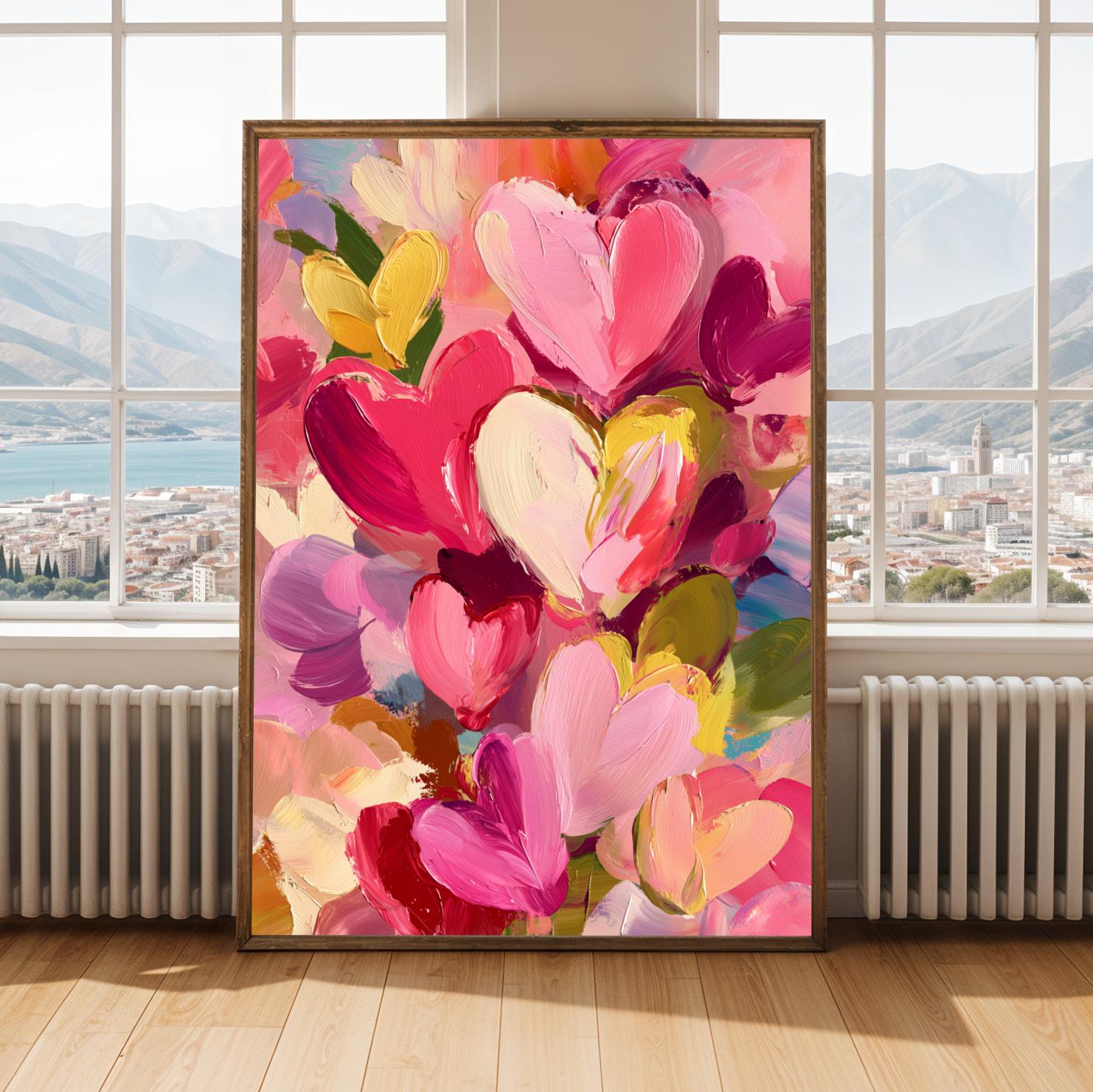 Abstract Heart Wall Art Print II Soluna Soul