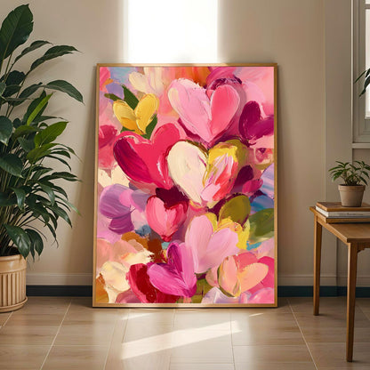 Abstract Heart Wall Art Print II Soluna Soul