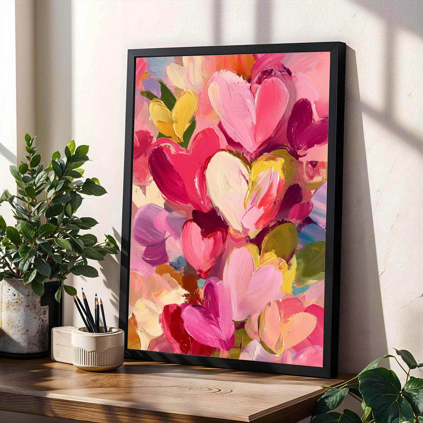 Abstract Heart Wall Art Print II Soluna Soul