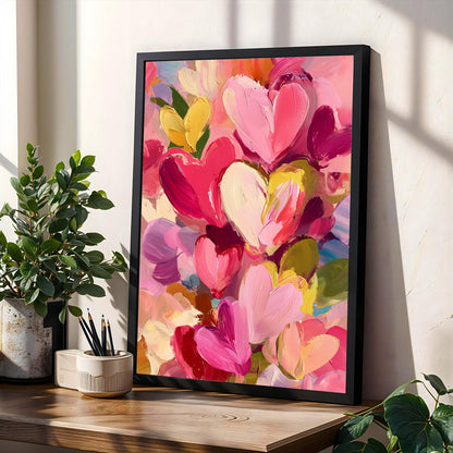 Abstract Heart Wall Art Print II Soluna Soul