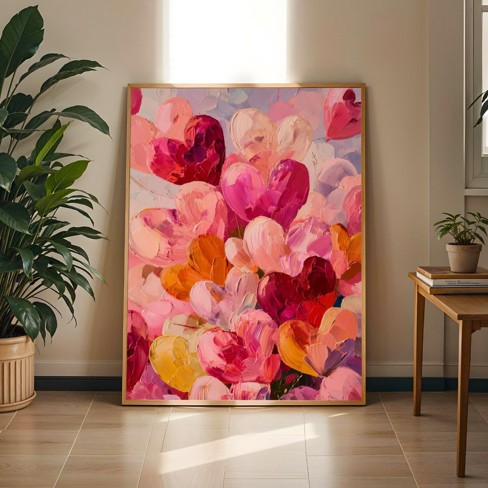 Abstract Heart Wall Art Print I Soluna Soul