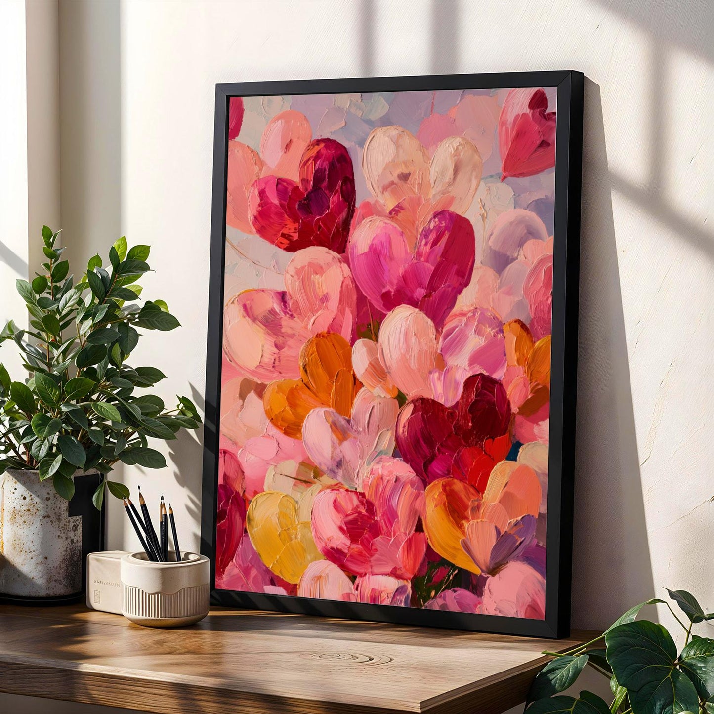 Abstract Heart Wall Art Print I Soluna Soul