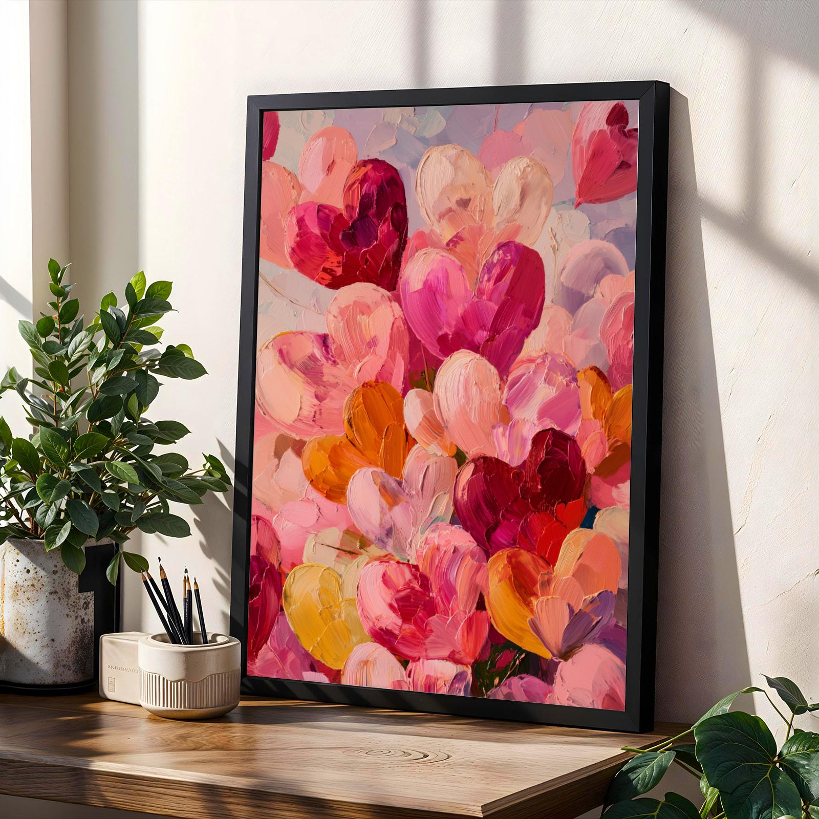 Abstract Heart Wall Art Print I Soluna Soul