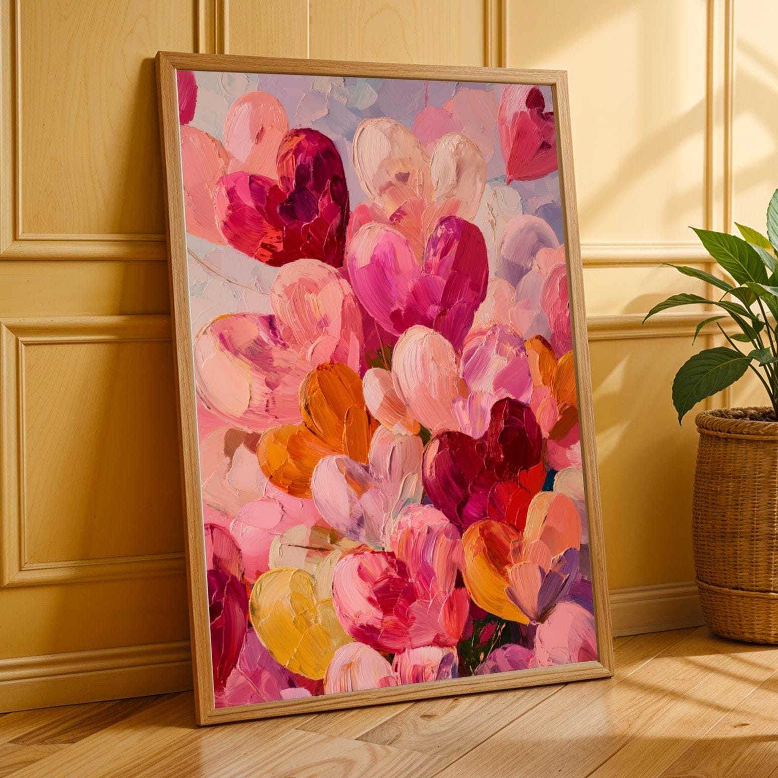 Abstract Heart Wall Art Print I Soluna Soul