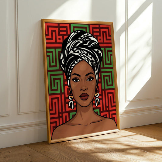 African Queen Wall Art Print IIII Soluna Soul