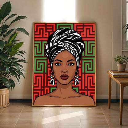 African Queen Wall Art Print IIII Soluna Soul