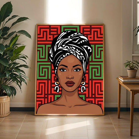 African Queen Wall Art Print IIII Soluna Soul