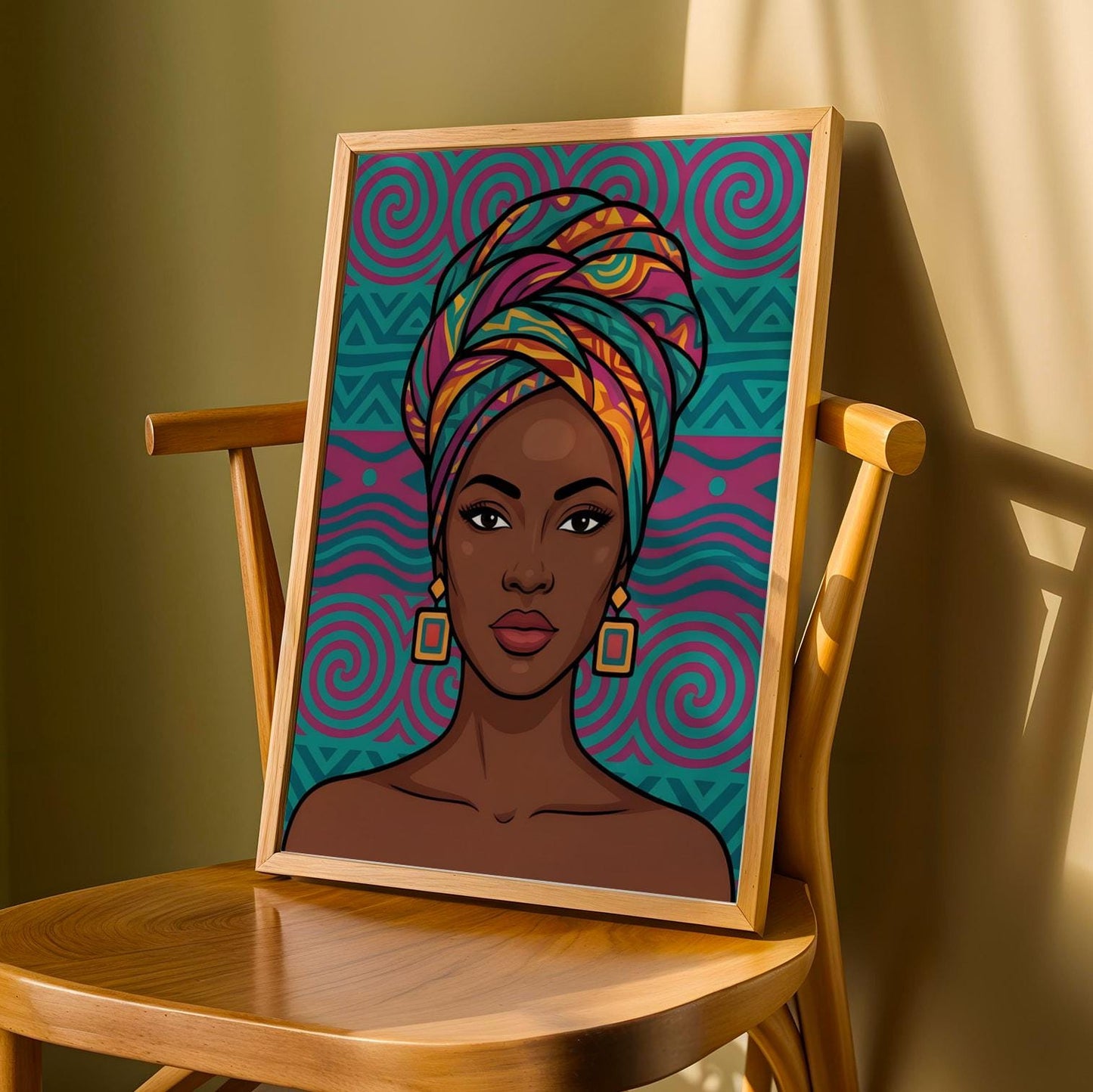 African Queen Wall Art Print II Soluna Soul