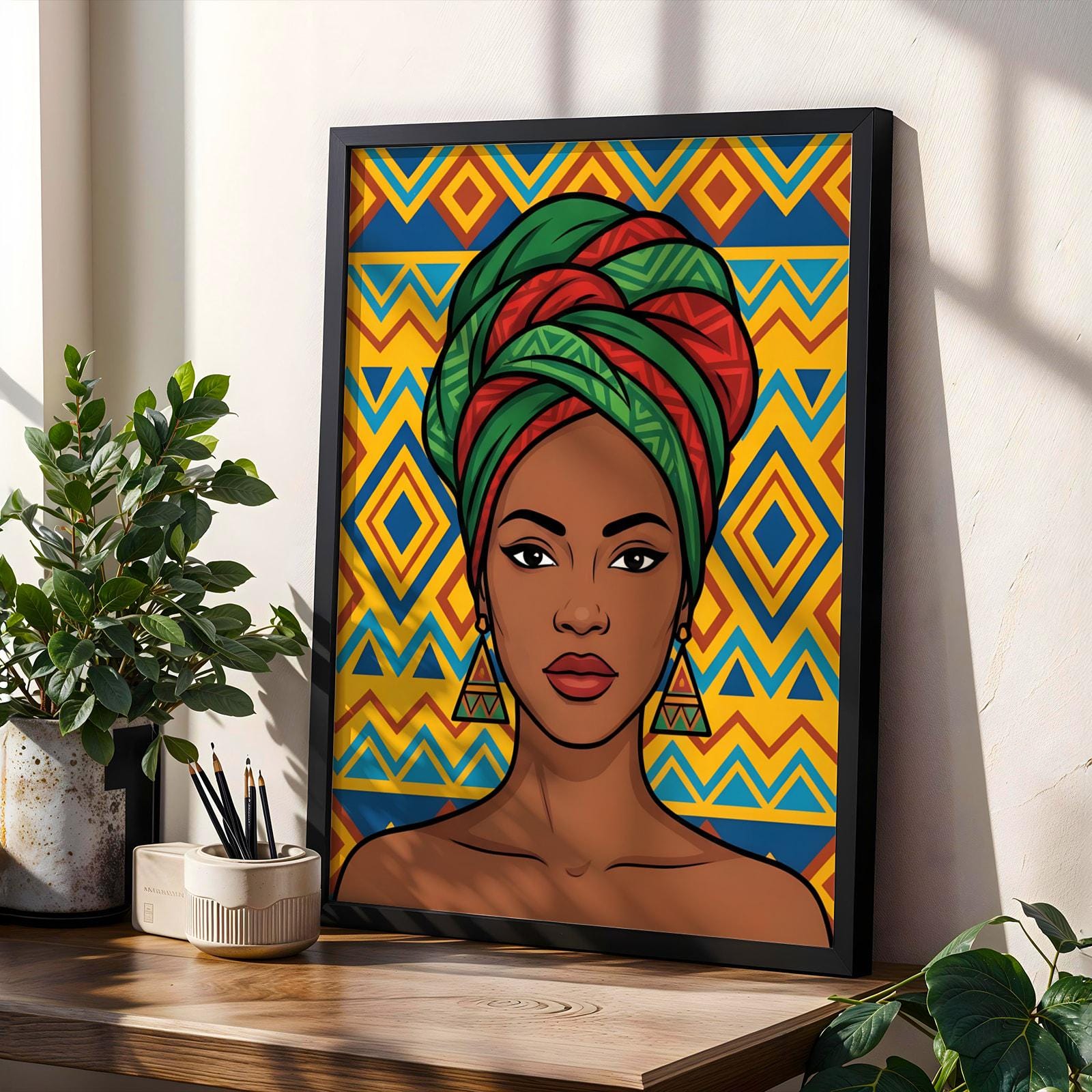 African Queen Wall Art Print I Soluna Soul