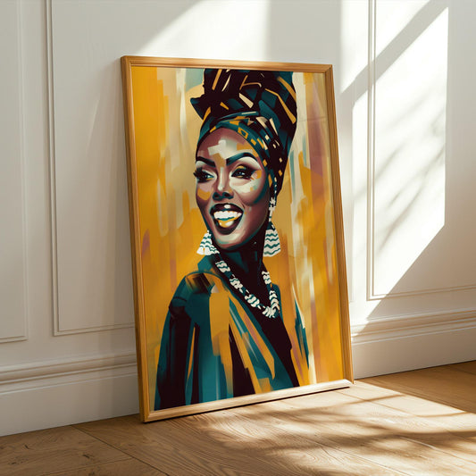 African Queen Wall Art Print XX Soluna Soul