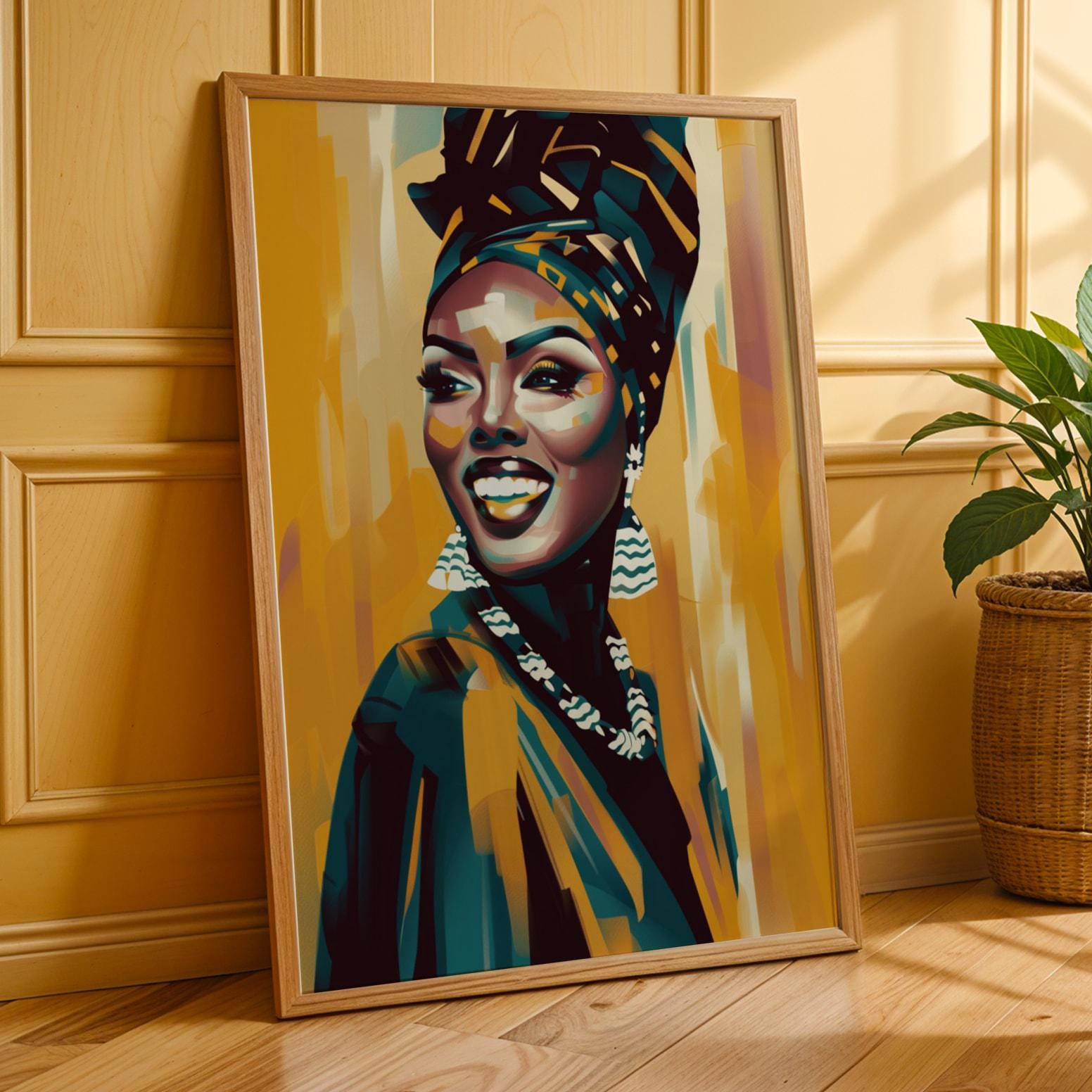 African Queen Wall Art Print XX Soluna Soul