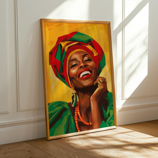 African Queen Wall Art Print VIII Soluna Soul