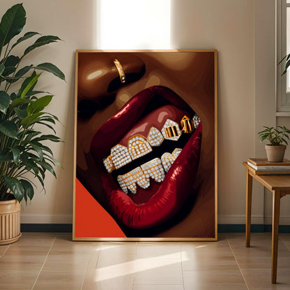 Luxury Grillz Wall Art Print Soluna Soul