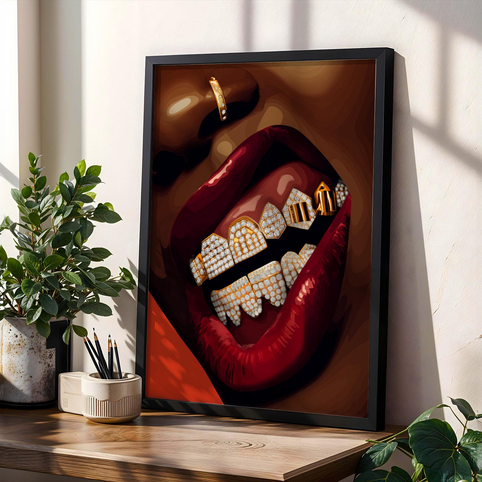 Luxury Grillz Wall Art Print Soluna Soul
