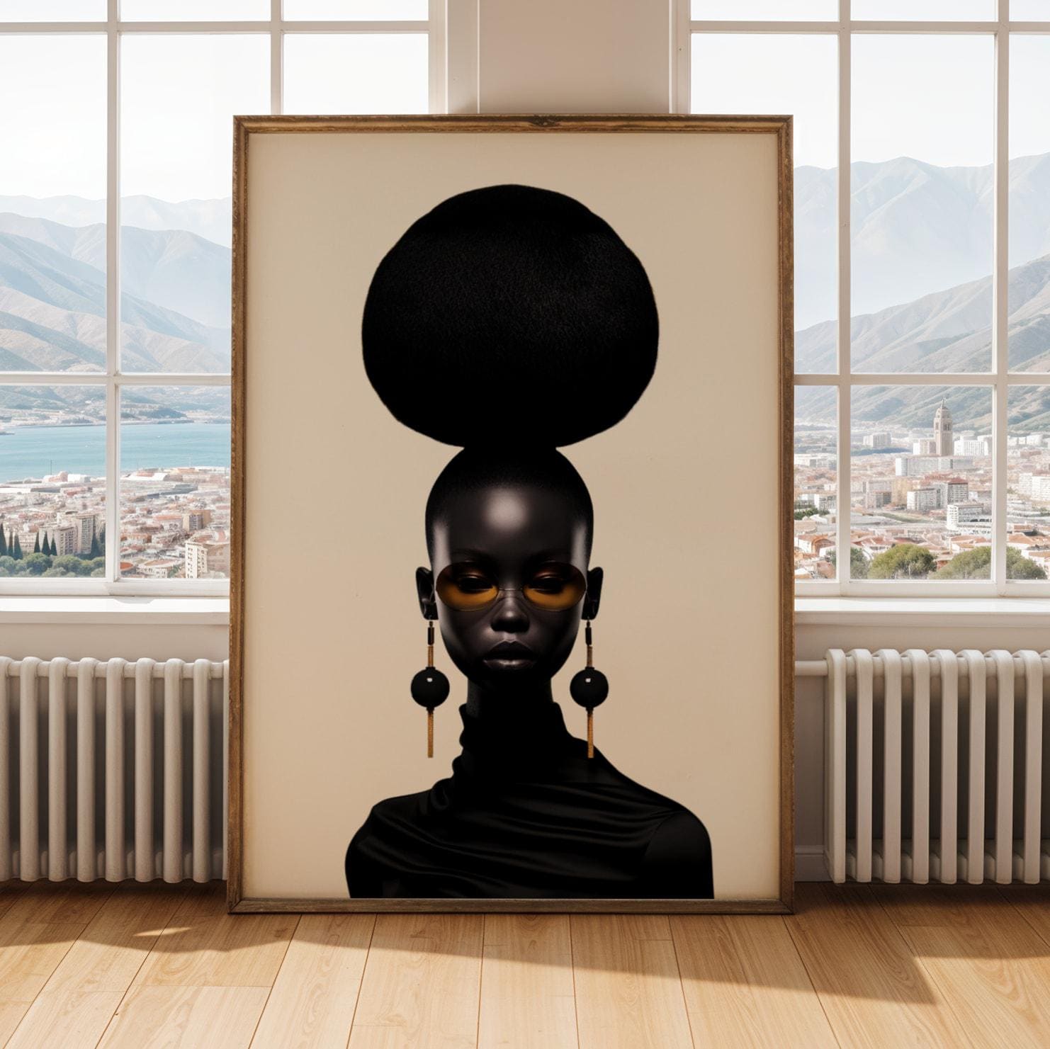 Modern Black Woman Art Print II Soluna Soul