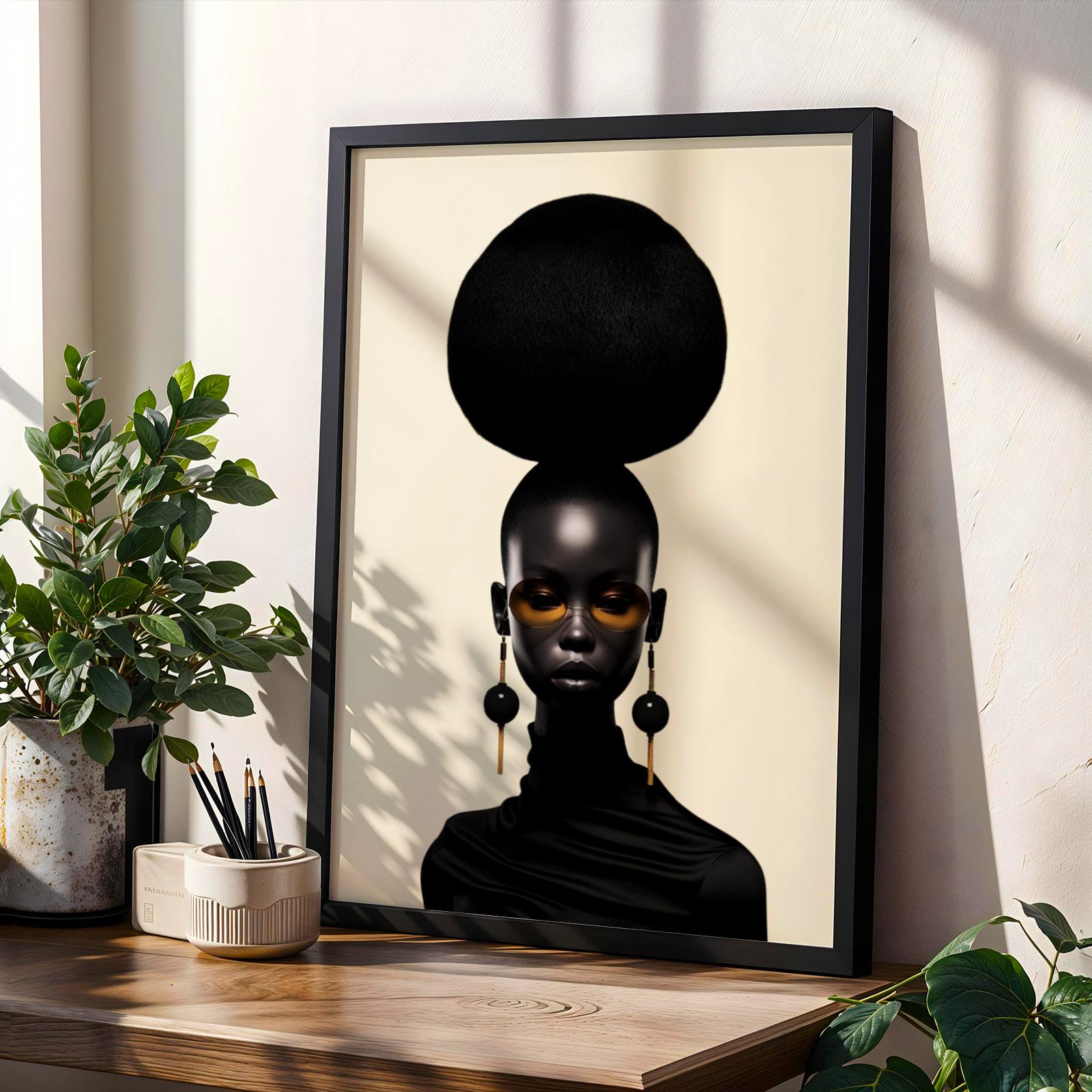 Modern Black Woman Art Print II Soluna Soul