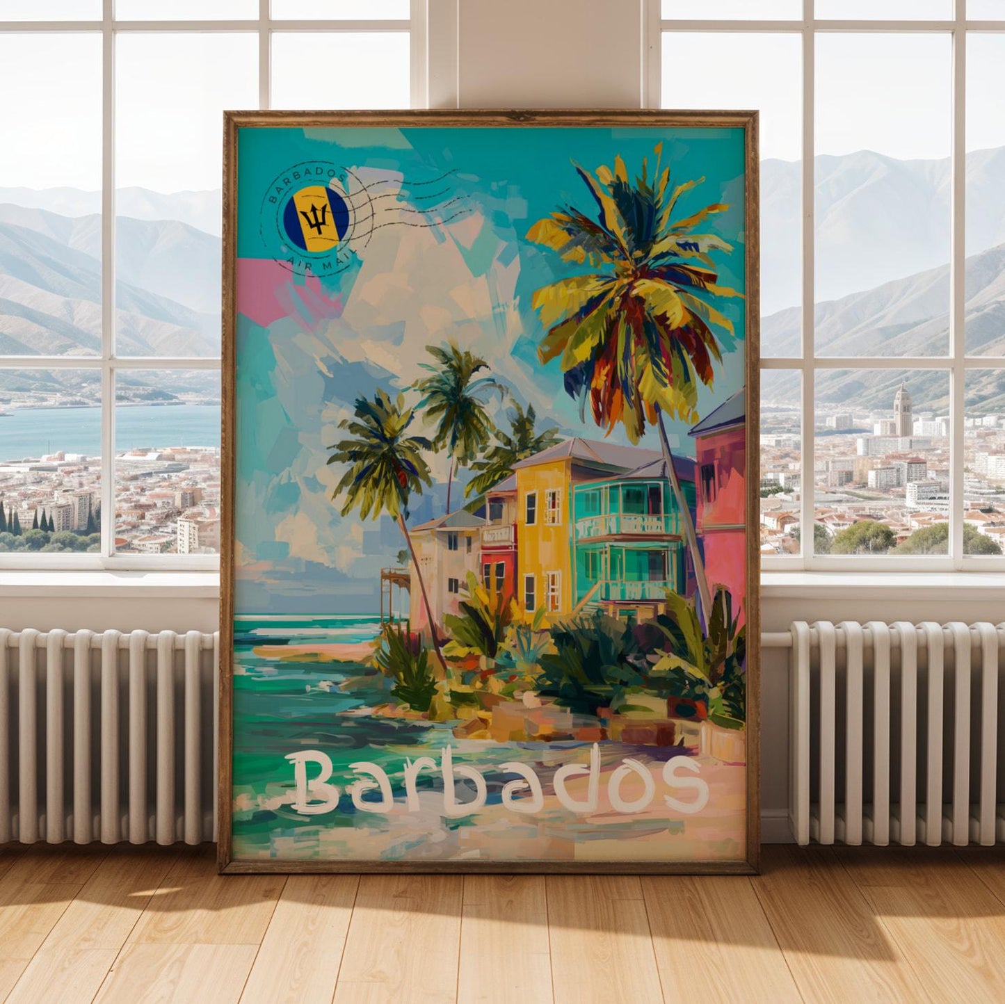 Barbados Tropical House Wall Art Print Soluna Soul