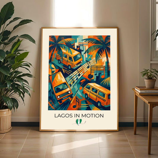 Lagos In Motion Wall Art Print Soluna Soul