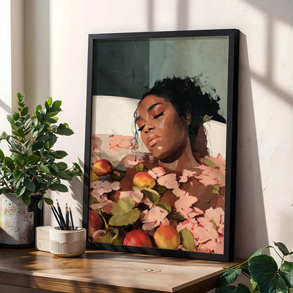 Melanin Goddess Self Care Wall Art Print VII Soluna Soul