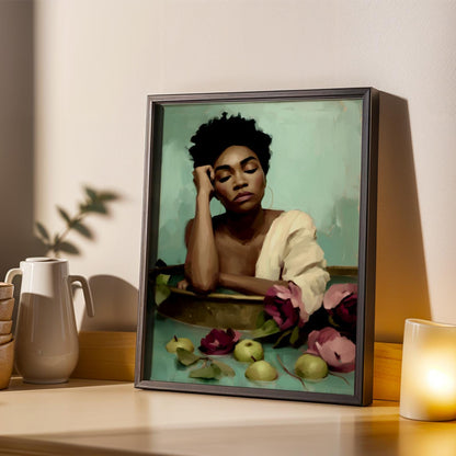 Melanin Goddess Self Care Wall Art Print VI Soluna Soul