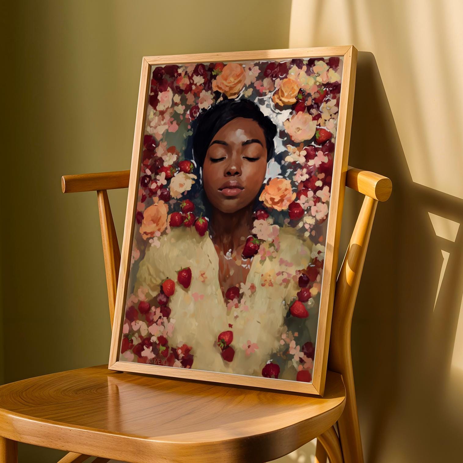 Melanin Goddess Self Care Wall Art Print V Soluna Soul