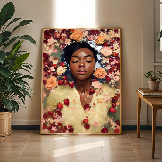 Melanin Goddess Self Care Wall Art Print V Soluna Soul