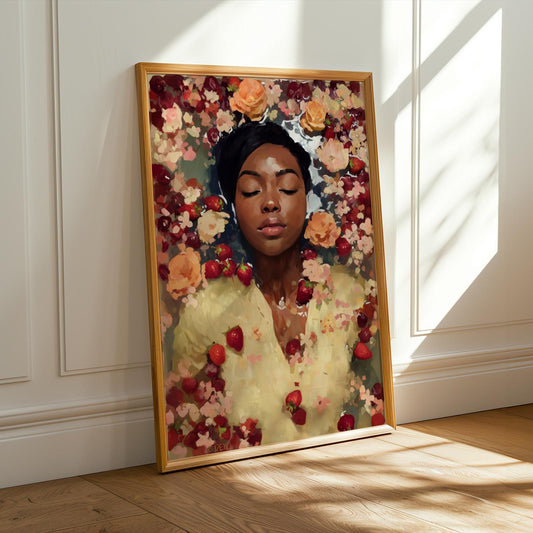 Melanin Goddess Self Care Wall Art Print V Soluna Soul