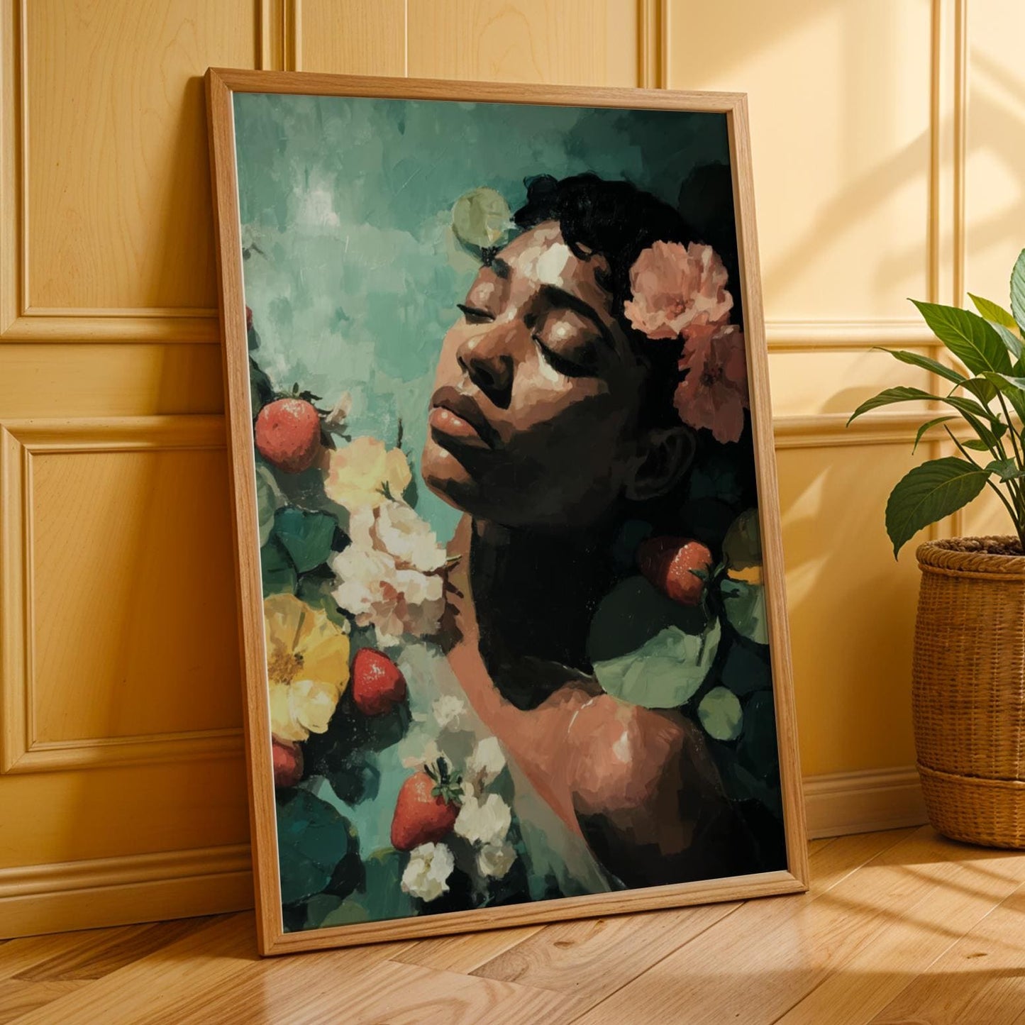 Melanin Goddess Self Care Wall Art Print IV Soluna Soul