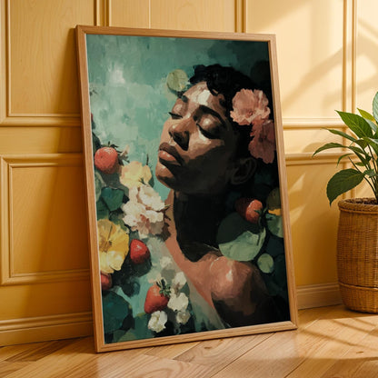 Melanin Goddess Self Care Wall Art Print IV Soluna Soul