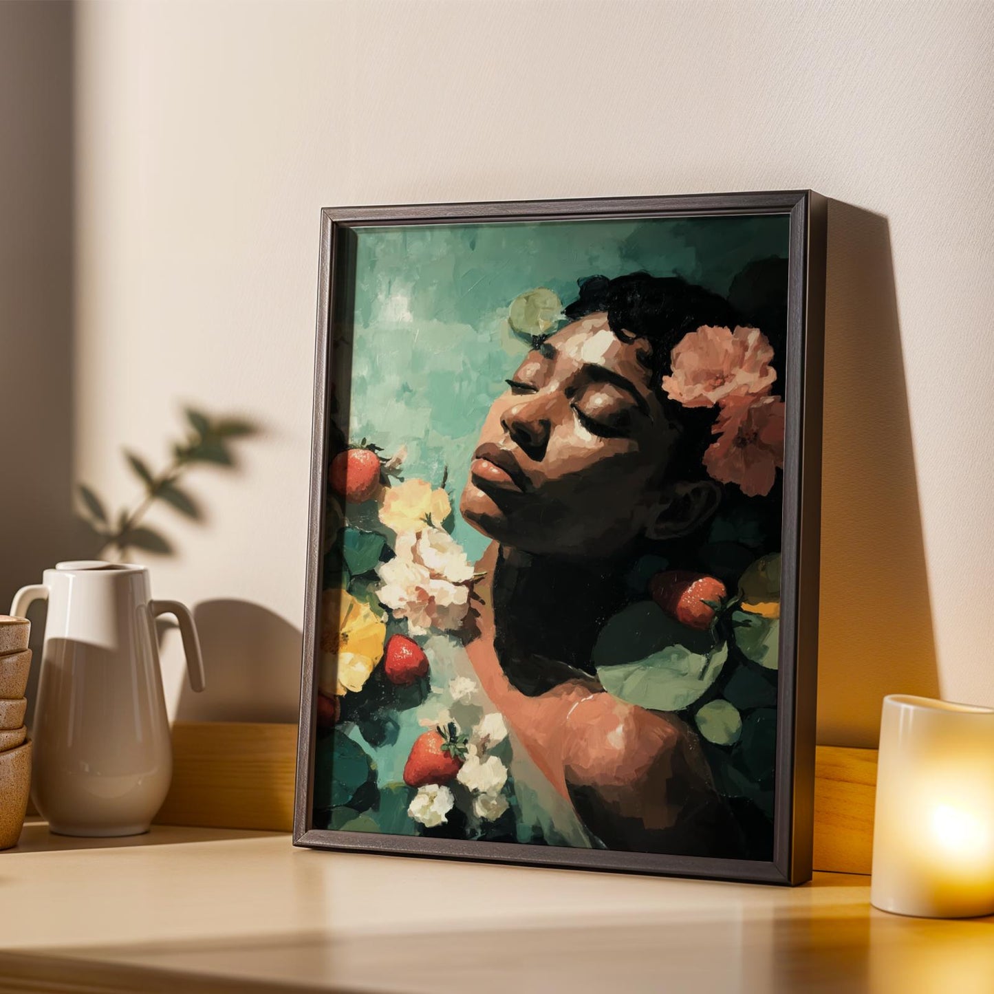 Melanin Goddess Self Care Wall Art Print IV Soluna Soul