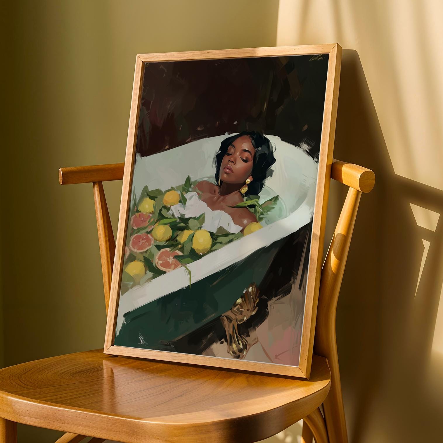 Melanin Goddess Self Care Wall Art Print II Soluna Soul