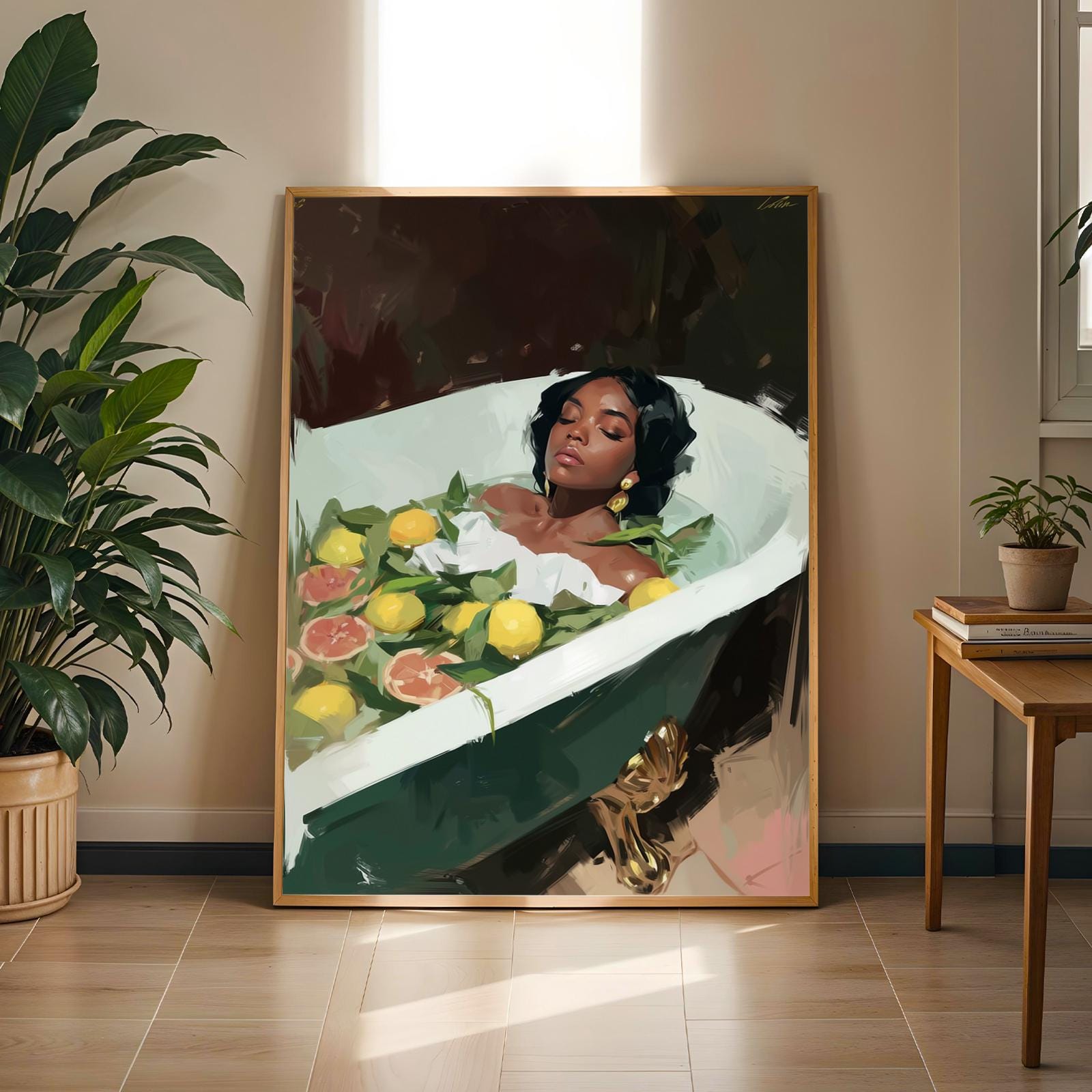 Melanin Goddess Self Care Wall Art Print II Soluna Soul