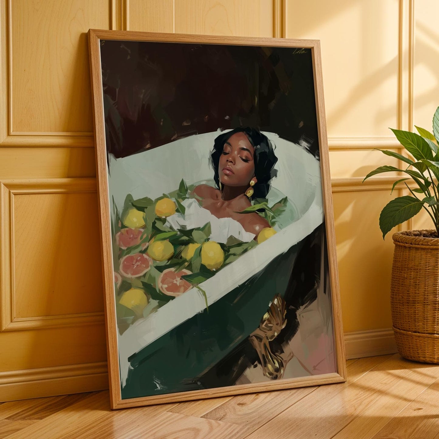 Melanin Goddess Self Care Wall Art Print II Soluna Soul