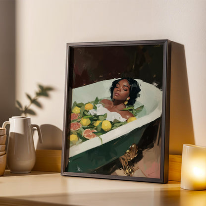 Melanin Goddess Self Care Wall Art Print II Soluna Soul