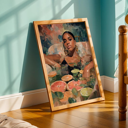 Melanin Goddess Self Care Wall Art Print I Soluna Soul