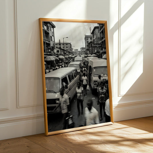 Balogun Market Lagos Wall Art Print Soluna Soul
