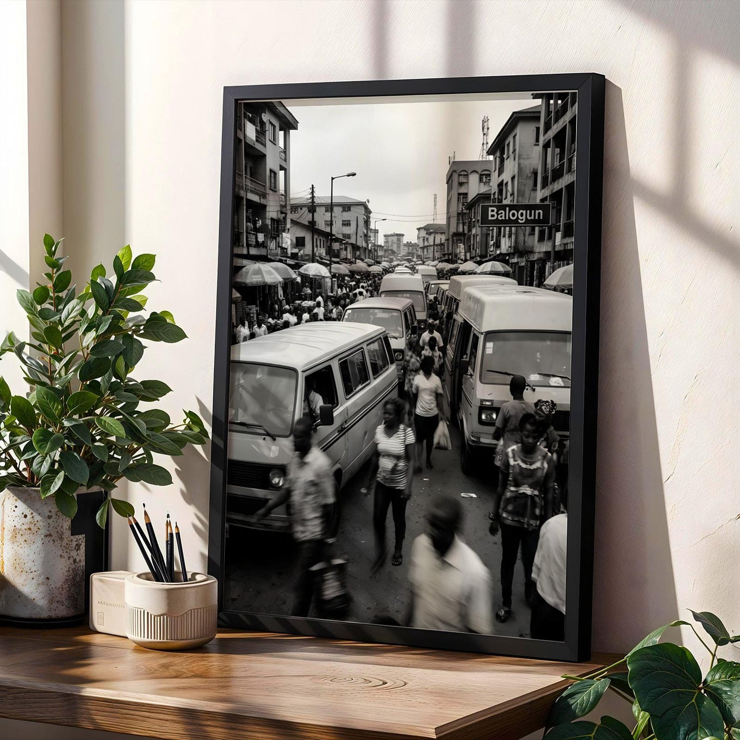 Balogun Market Lagos Wall Art Print Soluna Soul