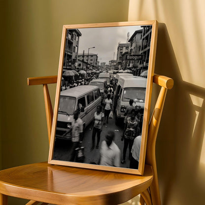 Balogun Market Lagos Wall Art Print Soluna Soul