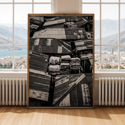 Balogun Market Rooftops Wall Art Print Soluna Soul