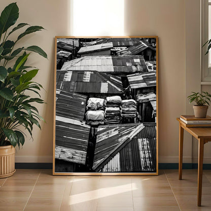 Balogun Market Rooftops Wall Art Print Soluna Soul