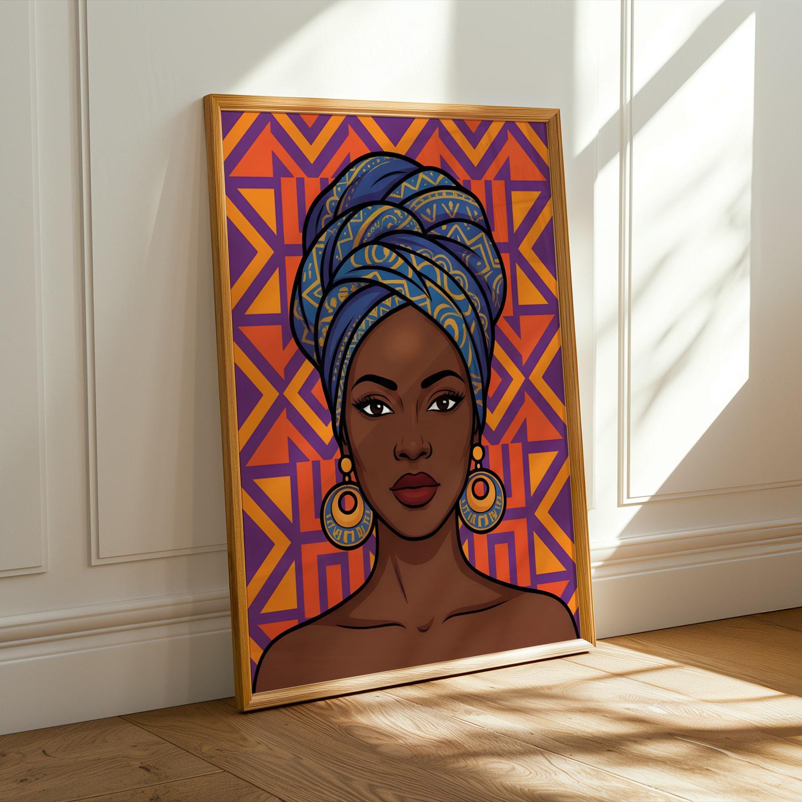 African Queen Wall Art Print III Soluna Soul