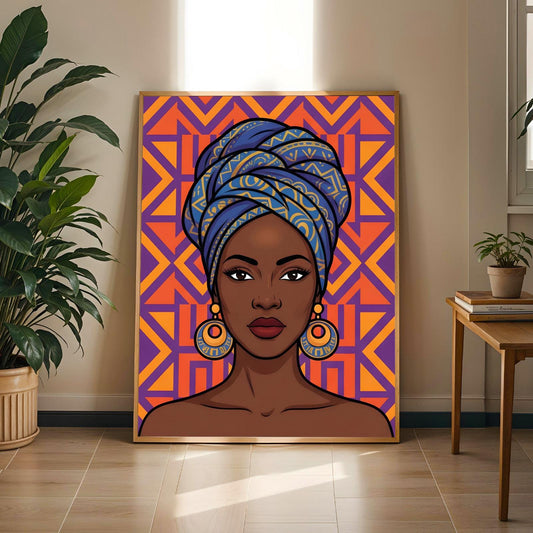 African Queen Wall Art Print III Soluna Soul