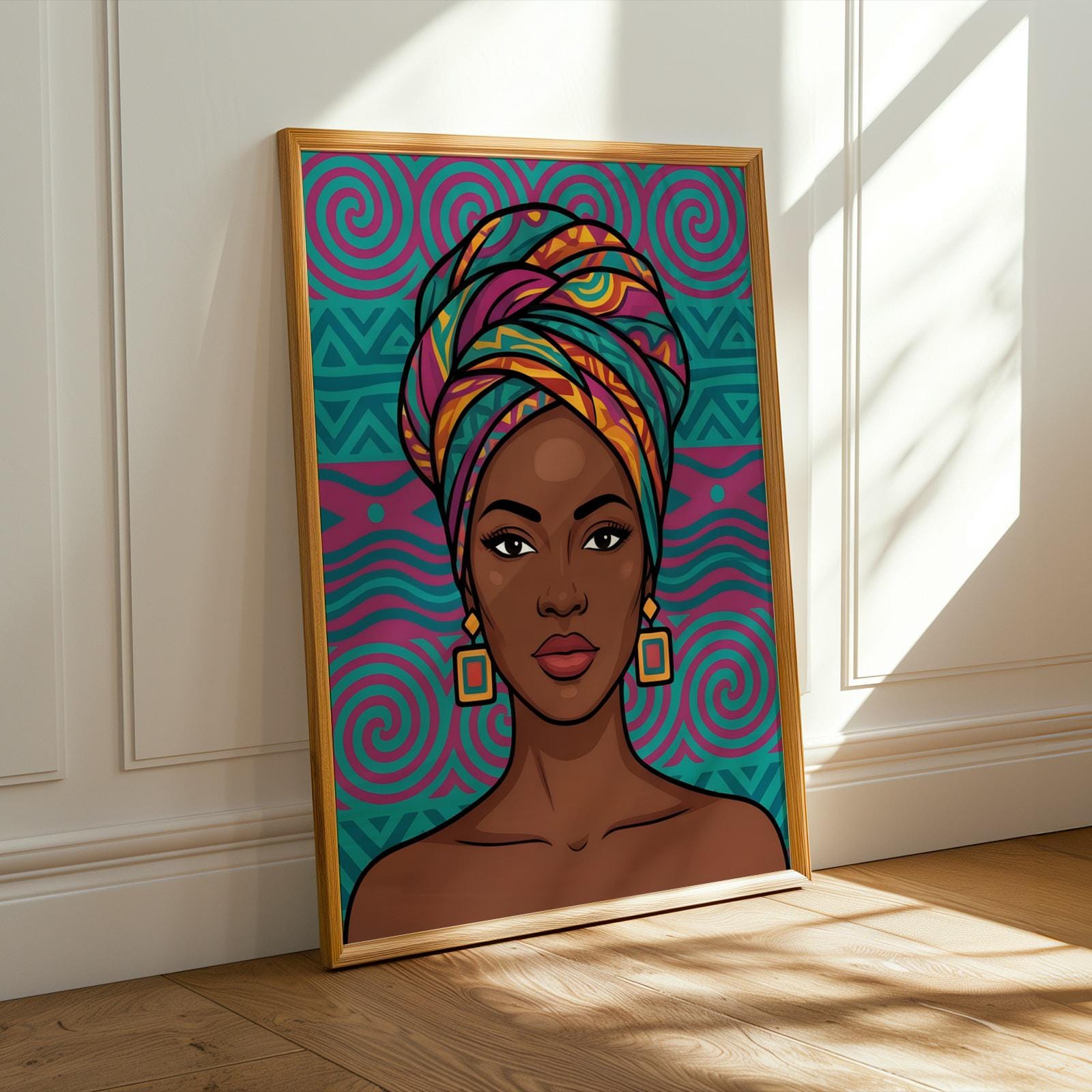 African Queen Wall Art Print II Soluna Soul